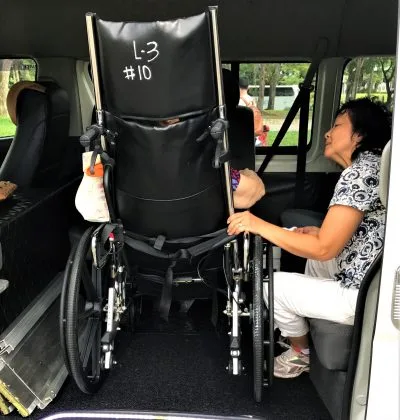 Minibus Wheelchair Side Load